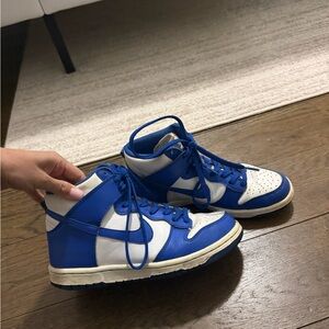 Jordan Blue and White Women's Sneakers